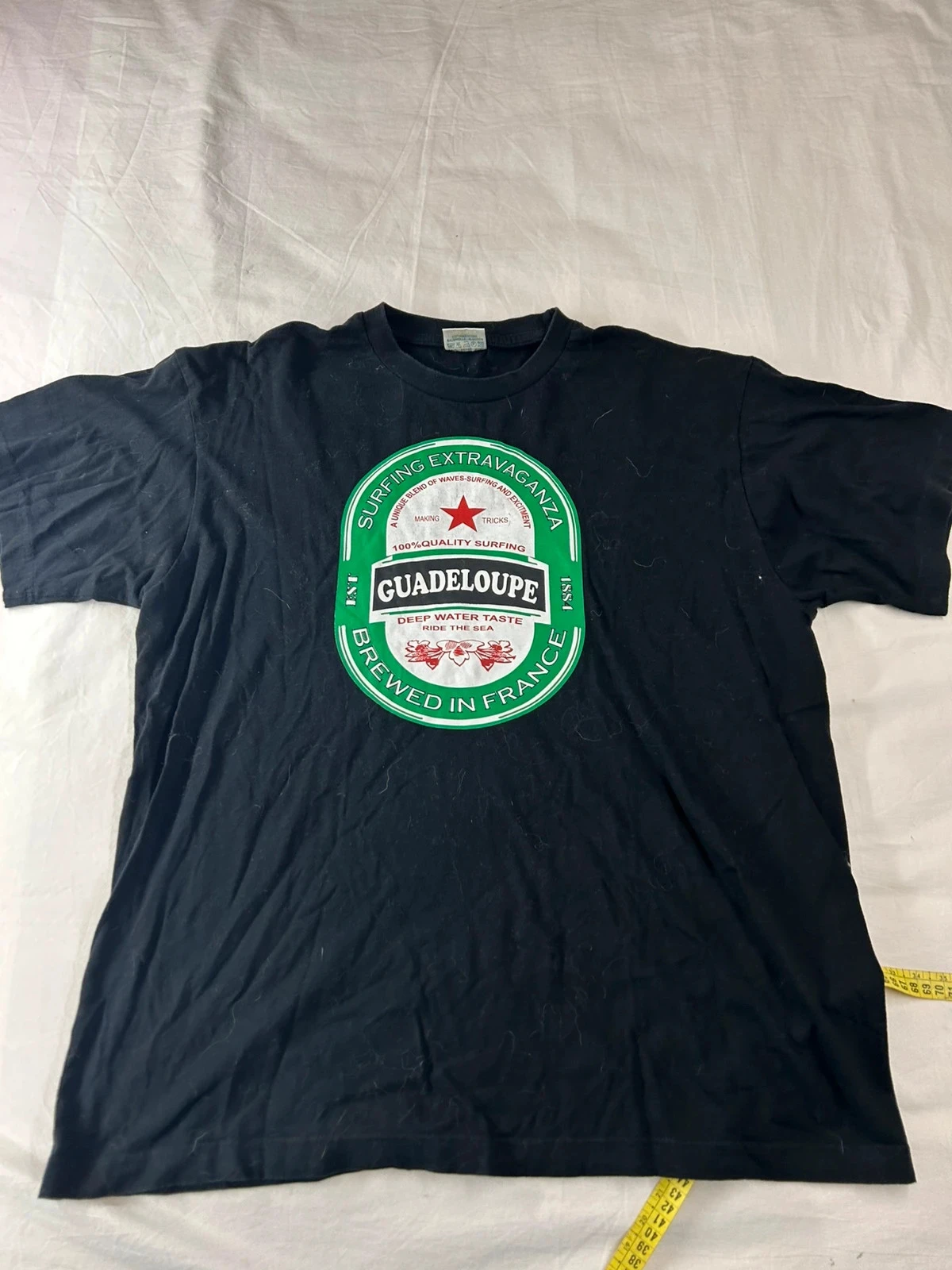 Gedrukt T-shirt heineken guadeloupe Cotton made – photo 2